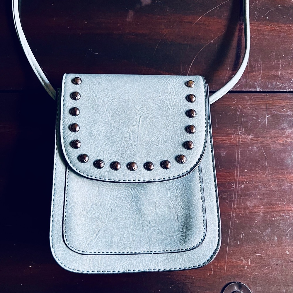 Sam & Hadley Faux Leather Studded Crossbody - Picture 2 of 8